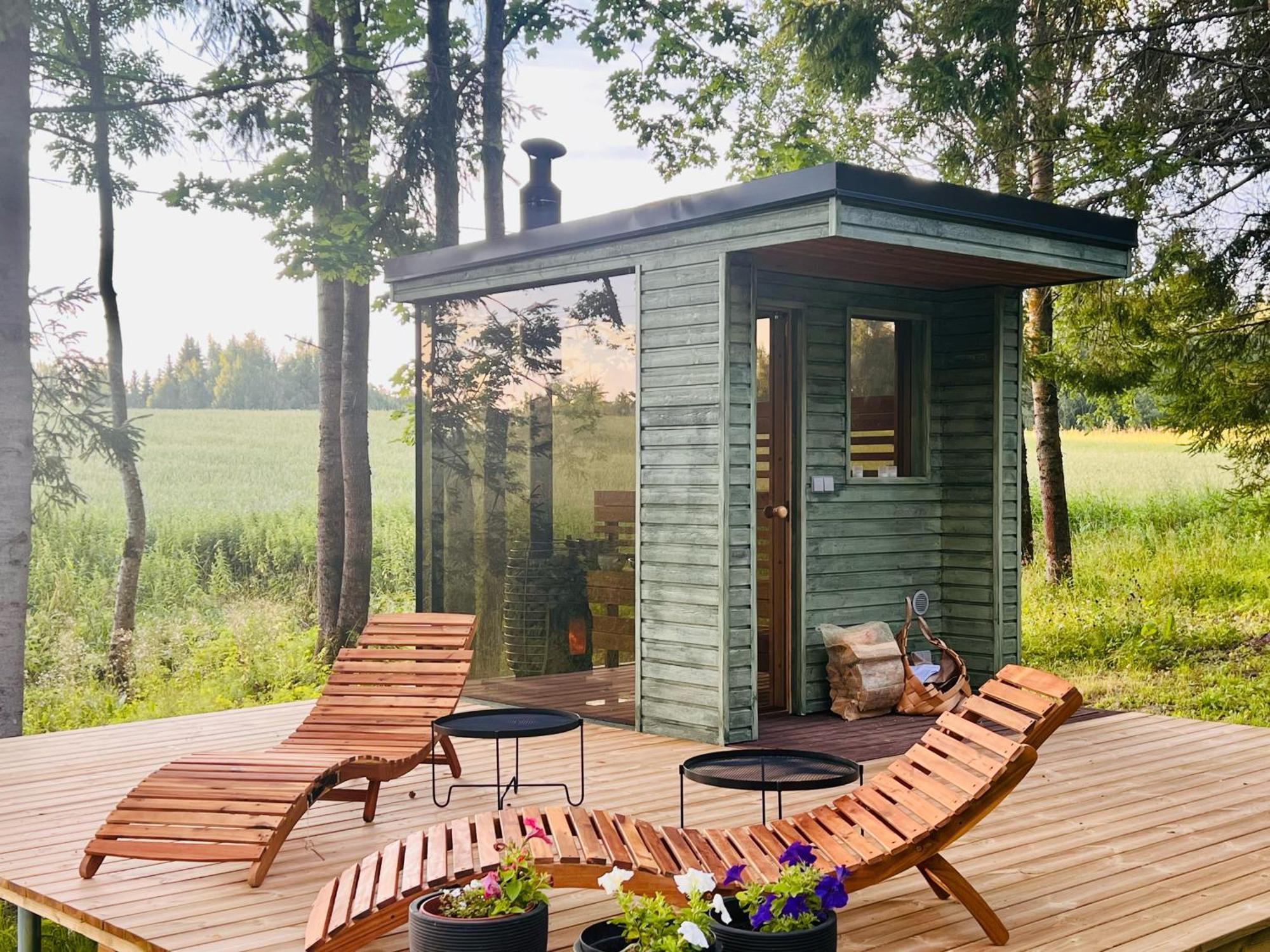 House And Sauna Where City Comforts Meet Nature Aiaste Exterior photo